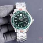 Swiss Quality Omega Seamaster Diver 300m Green Dial Steel watch